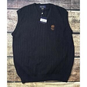 Byron Nelson Sweater Vest Men's XL Cable Knit Pima Cotton